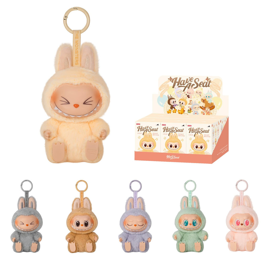 POP MART The Monsters - Have a Seat Vinyl Plush Blind Box, The Monsters Blind Box Figuren, Zufälliges Design Action Figuren Sammler-Toys Wohn-Dekoration, Geschenkideen zu Feiertagen & Geburtstagen, Einzelbox