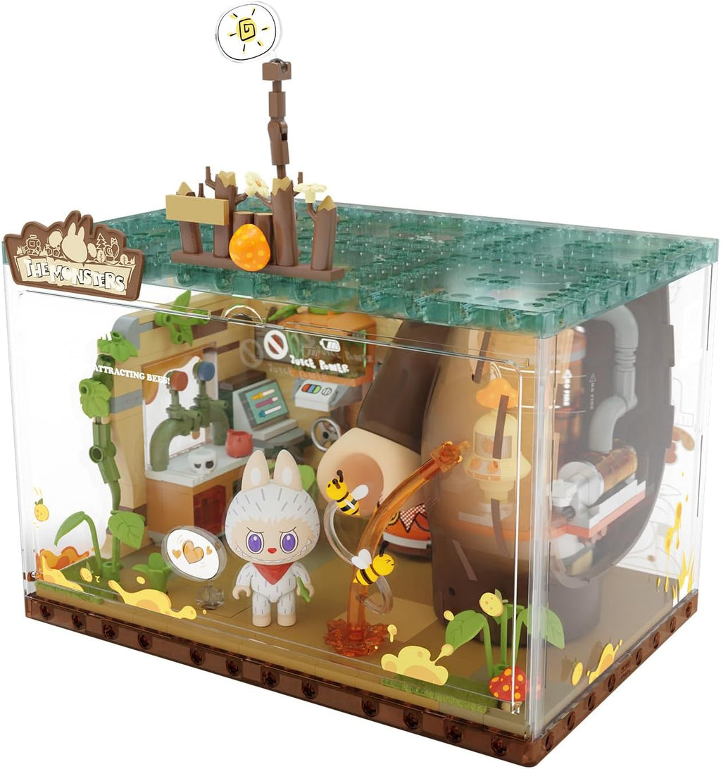 POP MART The Monsters Forest Secret Base Series Blocks-Juice Maker, Labubu Building Toy Set, Interactive Building Toy for Kids, Boys, and Girls