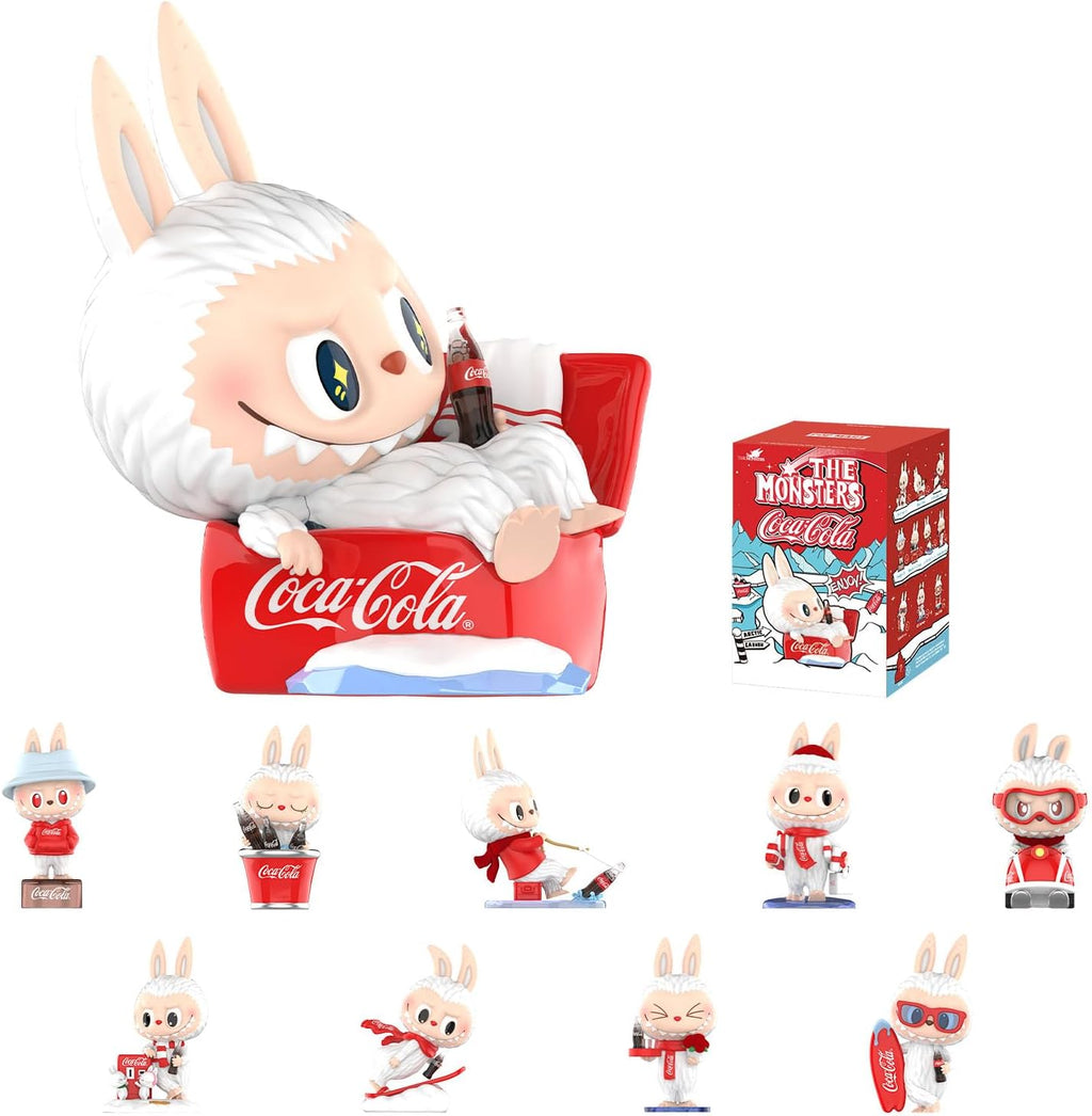 POP MART The Monsters Coca-Cola Series, Blind Box Figures, Random Design Action Figures Collectible Toys Home Decorations, Holiday Birthday Gifts, Single Box