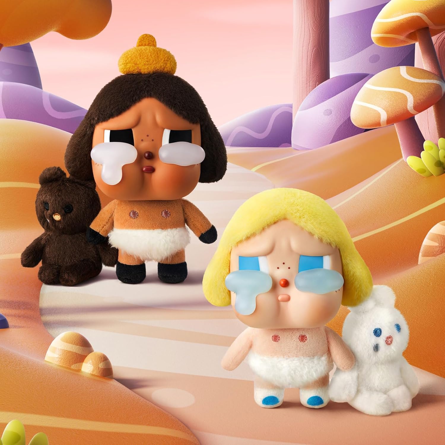 POP MART Crybaby Tears Factory Series - Vinyl Face Plush Blind Box, Random Design Action Figures Collectible Toys Home Decorations, Holiday Birthday Gifts, Single Box