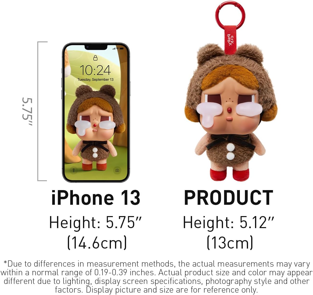 POP MART Crybaby Tears Factory Series - Vinyl Face Plush Blind Box, Random Design Action Figures Collectible Toys Home Decorations, Holiday Birthday Gifts, Single Box