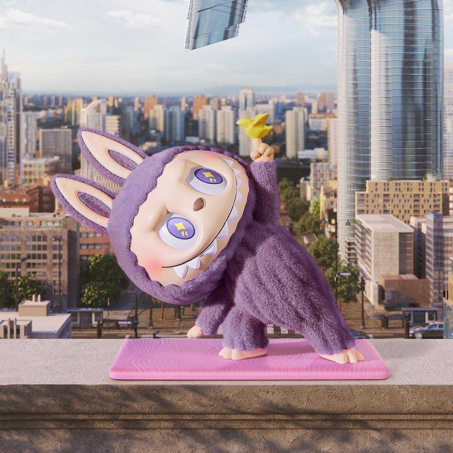 POP MART The Monsters Lazy Yoga Series Figures, 10PCs The Monsters Blind Box Figures, Random Design Action Figures Collectible Toys Home Decorations, Holiday Birthday Gifts, Whole Set