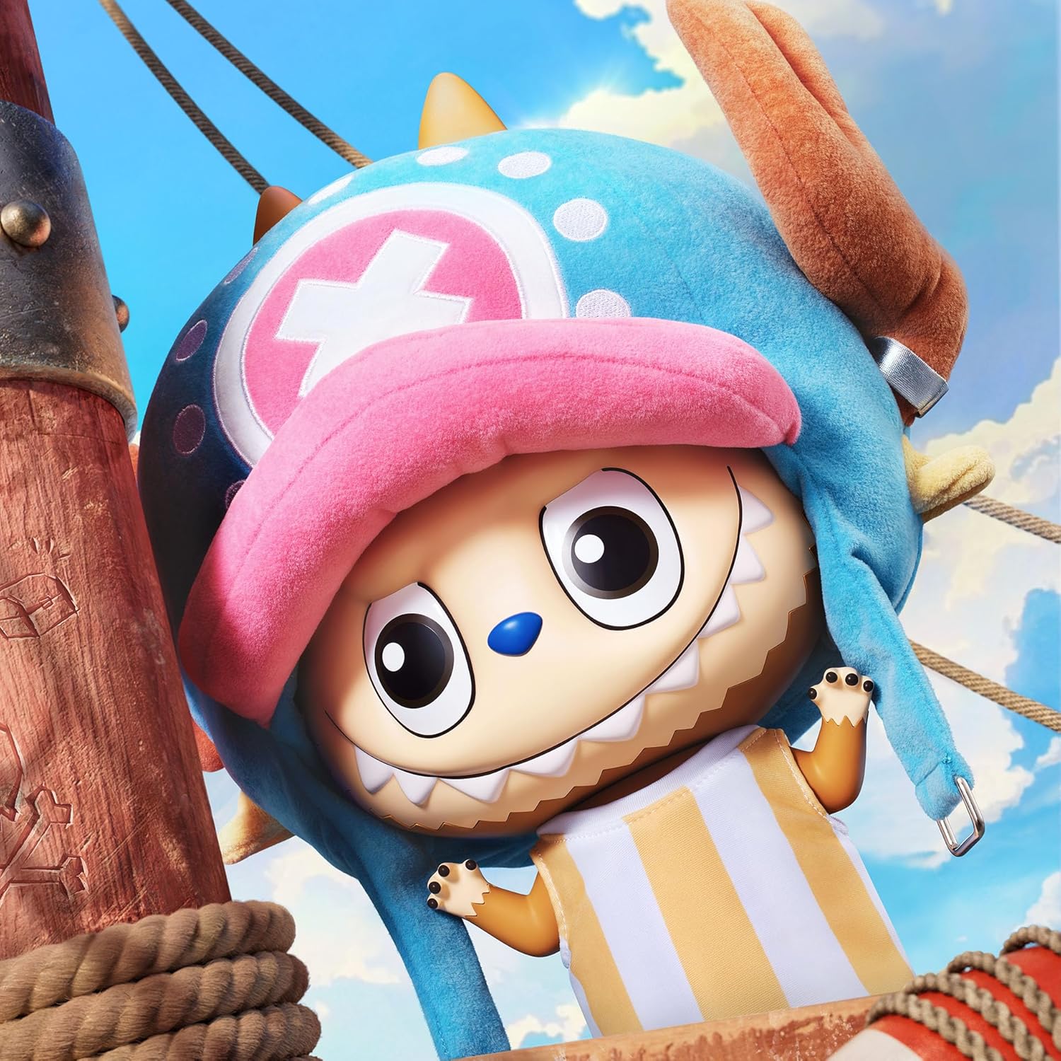 POP MART MEGA LABUBU 400% Tony Tony Chopper 13.8in/35cm Figurine, Toys for Mordern Home Décor, Collectible Art Toy, 1PC