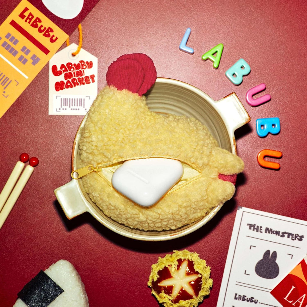 POP MART THE MONSTERS Wacky Mart Series-Earphone Case Portable Earbuds Case for Apple, Samsung, JBL, Headphone Earbud Protective Carrying Bag