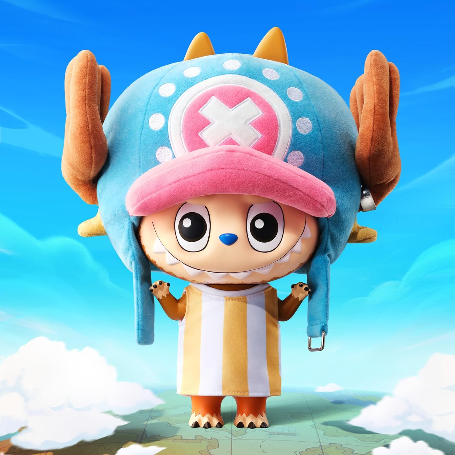 POP MART MEGA LABUBU 400% Tony Tony Chopper 13.8in/35cm Figurine, Toys for Mordern Home Décor, Collectible Art Toy, 1PC