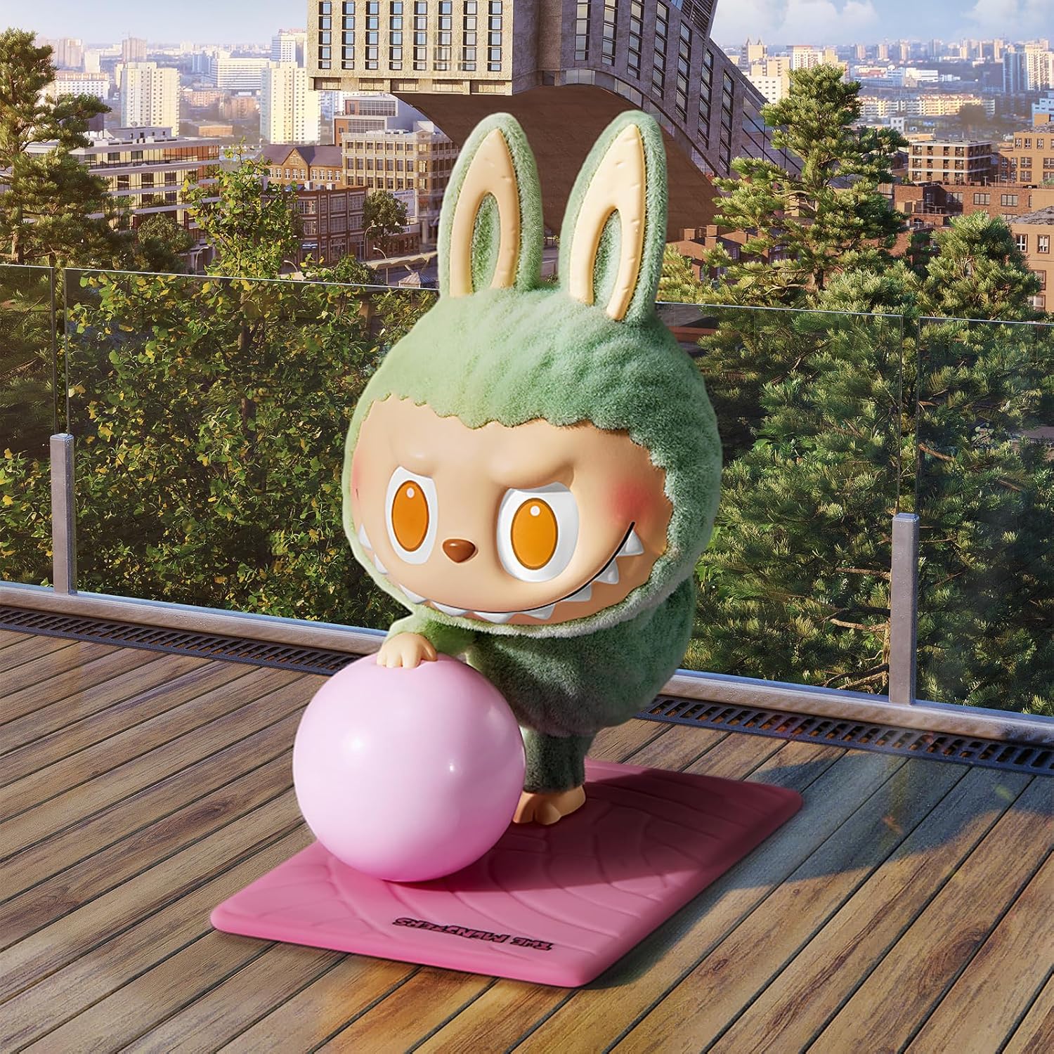 POP MART The Monsters Lazy Yoga Series Figures, 10PCs The Monsters Blind Box Figures, Random Design Action Figures Collectible Toys Home Decorations, Holiday Birthday Gifts, Whole Set